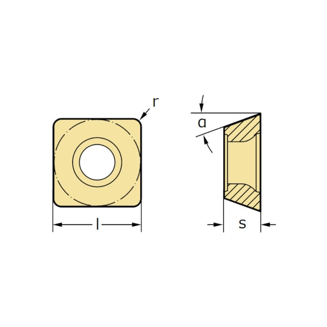 Pastilha para Fresar SDMT06T212-F57 WSM35S WALTER-830e5341-f554-4c38-9e81-283421b647c8