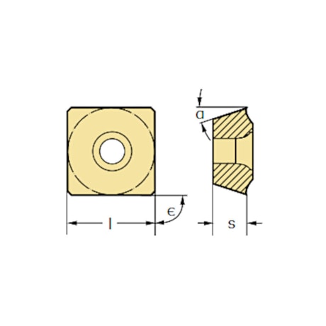 Pastilha para Furar Alumínio/Latão P2841S-4N-E67 WXP40 WALTER-0a5f9f8d-ff57-428b-b02d-cf4f3407f975