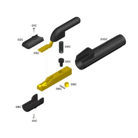 Peças de Reposição para Porta Eletrodos ISOLANTE 02-C CARBOGRAFITE