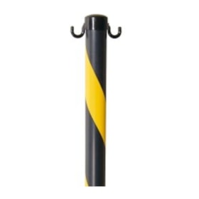 Pedestal em PVC 90cm para Demarcação Preto/Amarelo 700.01132 PLASTCOR