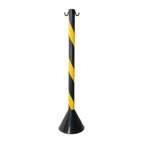 Pedestal em PVC 90cm para Demarcação Preto/Amarelo 700.01132 PLASTCOR-b80eb2d9-641a-4914-813d-969371ef199c