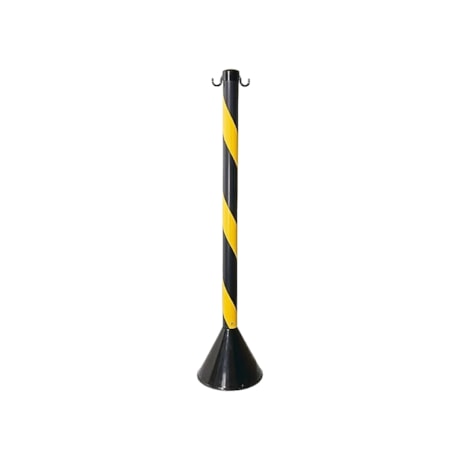 Pedestal em PVC 90cm para Demarcação Preto/Amarelo 700.10848 PLASTCOR-6ccf94fe-f5bd-427e-995b-490da65f66d3