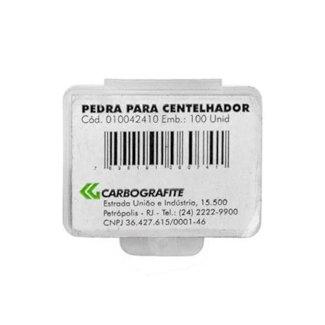 Pedra para Centelhador 100 Unidades 010042410 CARBOGRAFITE-1211053a-d778-4e5c-88b5-6ef5a82399b0