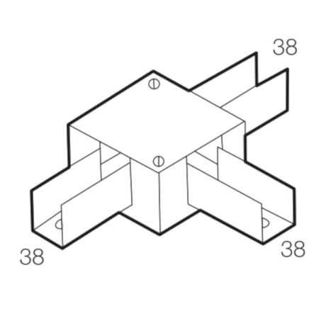 Perfilado Caixa de Derivação tipo T 38x38mm Chapa n°18 PG 936250 CEMAR-53af26c4-1f43-4ffa-b77f-855338b5652e