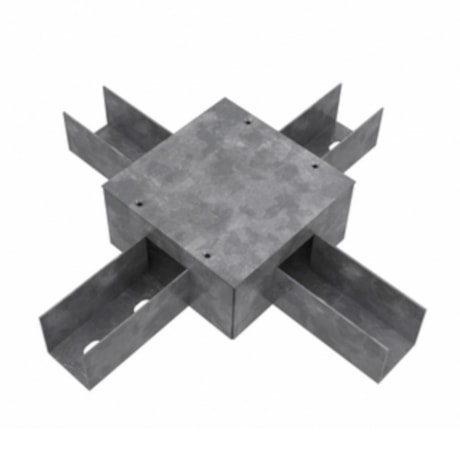 Perfilado Caixa de Derivação tipo X 38x38mm Chapa n°18 PG 936262 CEMAR-9076ba74-c15e-4dd6-ba12-10a6044a1888