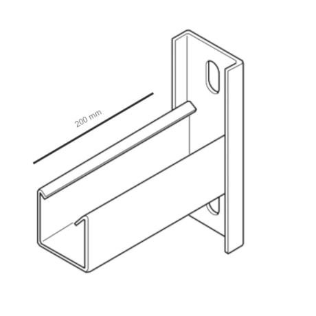 Perfilado Perfurado Mão Francesa Simples 200mm Chapa n°14 PG 938145 CEMAR-adc87506-4a38-4e53-a1ef-e0f4414dac1b
