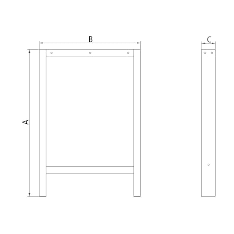 Perna de Apoio para Bancada Cinza 44954/414 TRAMONTINA PRO-fd89fabd-7b57-4ca7-aa8c-d81963e7951a
