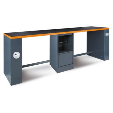 Perna Dupla para Bancadas com Porta Cinza 055000292 BETA-2e5c1801-7e00-46a0-8f19-da88e82e4a20