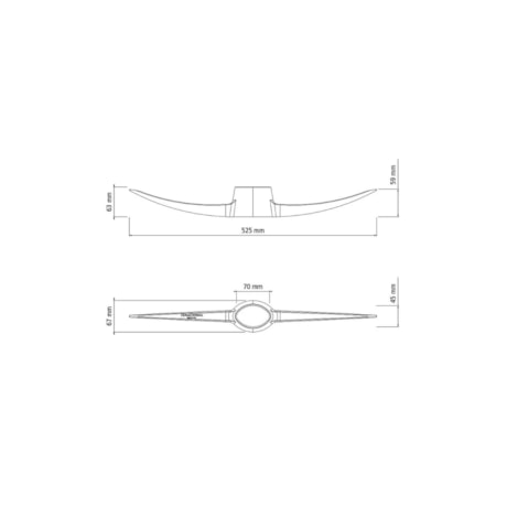 Picareta 2 Pontas em Aço Tamanho 5 sem Cabo 77317503 TRAMONTINA-3ac2adfc-423d-4bea-9cb7-1509480f95d7