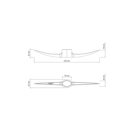 Picareta 2 Pontas em Aço Tamanho 5 sem Cabo 77317503 TRAMONTINA-74e4bee4-8d02-4bb2-a3f0-a1721f115cfb