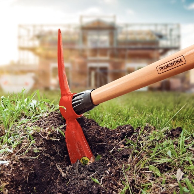 Picareta Alvião em Aço Tamanho 4 com Cabo de Madeira 90cm 77303543 TRAMONTINA-a785f75a-6903-4d4c-bcc9-26e24aee0a94