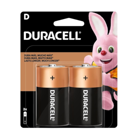 Pilha Alcalina Grande Tipo D com 2 Unidades 44822 DURACELL