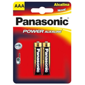 Pilha Alcalina Palito 2 Peças AAA PANASONIC