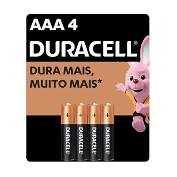 Pilha Alcalina Palito Tipo AAA com 4 Unidades 312088 DURACELL-387ff45c-a10d-4708-9671-eded78da5295