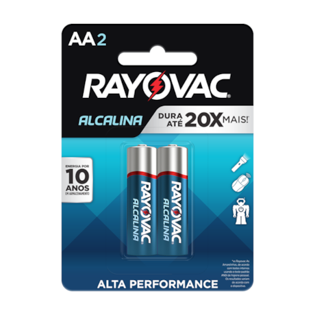 Pilha Alcalina Pequena com 2 Peças AA 20860 RAYOVAC-5250d8e0-b039-41fd-ac64-dac9f76c3f05