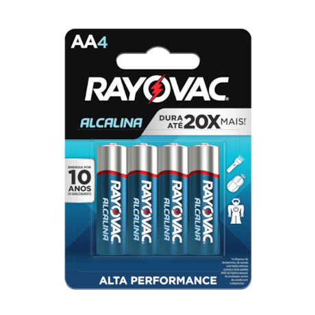 Pilha Alcalina Pequena com 4 Peças AA 20866 RAYOVAC-51b094db-9902-4031-b1ae-f3095fcf3223