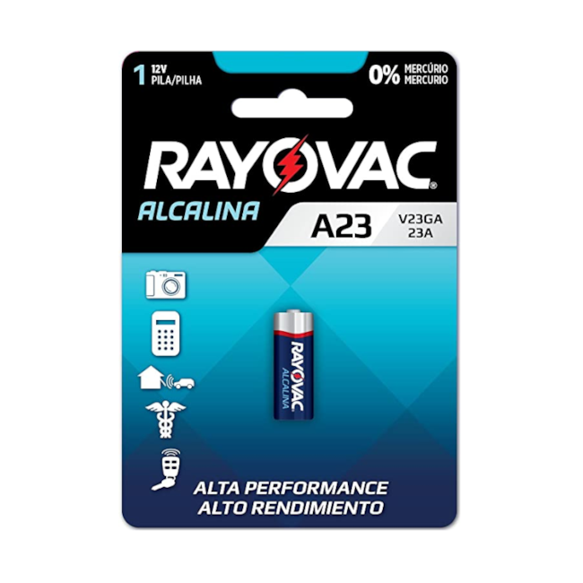 Pilha Eletrônica Alcalina 12V V23GA-1 RAYOVAC-eeecce75-2a1d-4a5d-8241-8e38c01f1305