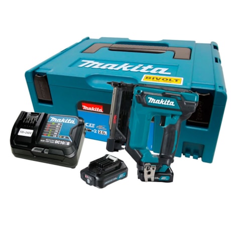 Pinador F 35MM 12V com 2 Baterias 2.0Ah Carregador 110V/220V e Maleta PT354DSAJ MAKITA-bf42773b-891b-48d1-8100-cba51c5b705f