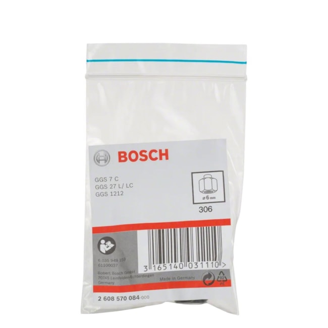 Pinça com Porca para Retificadora 6mm 2608570084 BOSCH-bc8445ab-42b1-4e8f-a56d-df87f923502f