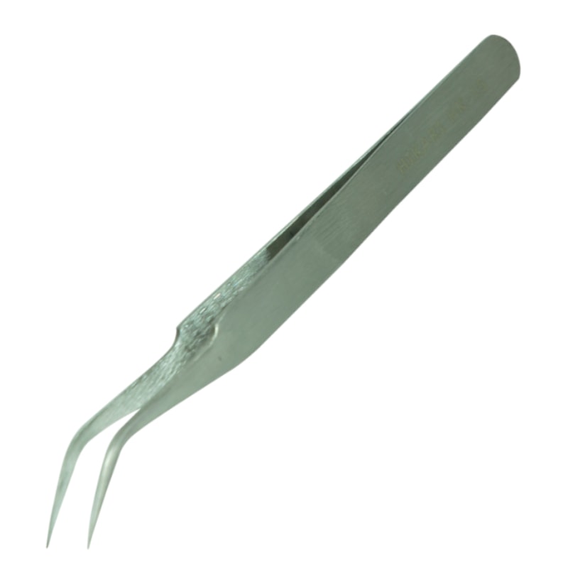 Pinça de Ponta Curva Metal ESD 116mm HK-15 HIKARI - Anhanguera