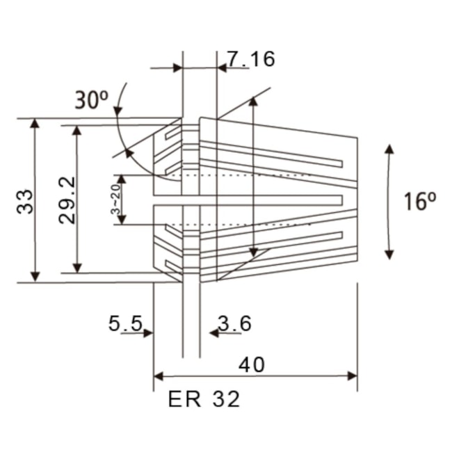 Pinça ER-32 5,0mm DIN 6499 00063 BTFIXO-b37e3169-b199-4ca4-add4-d0dee57530a8