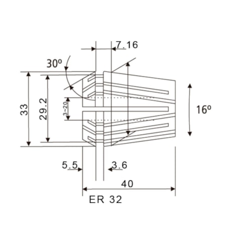 Pinça ER-32 7,0MM DIN 6499 00065 BTFIXO-a5fcb05e-7d05-4dae-9a1d-71a4ed46ca90