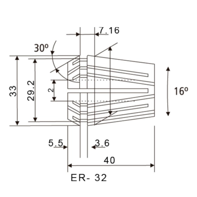 Pinça ER-32 9,0mm DIN 6499 00067 BTFIXO-738c6241-7e91-4a06-a965-b1a6df80b7b8
