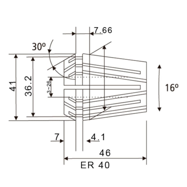 Pinça ER-40 19,0mm DIN 6499 00095 BTFIXO-7ba0c794-3a4a-41c9-8df2-632cab6cf4a3