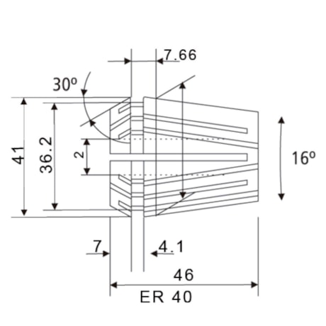 Pinça ER-40 24,0mm DIN 6499 00100 BTFIXO-4b7fa6e0-de5c-44db-9102-c810e72c0e70