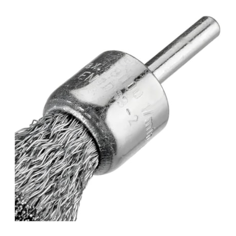 Pincel de Escova de Aço Ondulado 17mm x 1/4