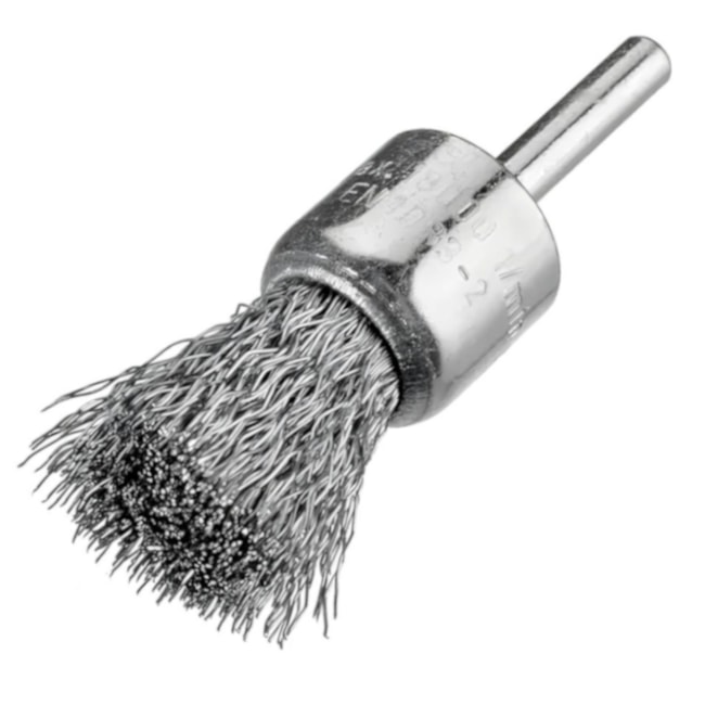 Pincel de Escova de Aço Ondulado 17mm x 1/4