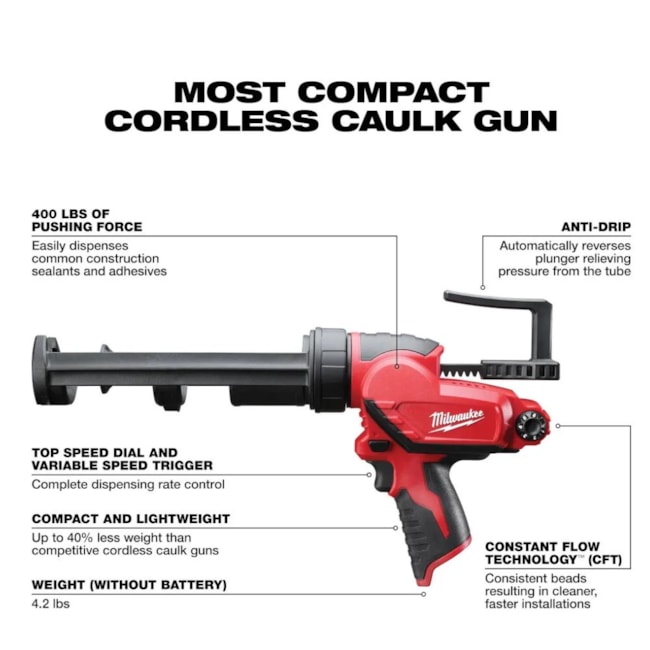 Pistola Aplicadora de Silicone 12V sem Bateria e sem Carregador 2441-20 MILWAUKEE-dccc3a60-ee20-4fc0-b100-98cb48588bc5