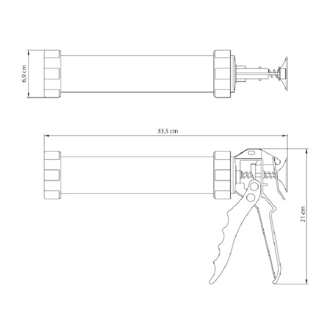 Pistola Aplicadora de Silicone 300ml com Tubo de Alumínio 43198002 TRAMONTINA MASTER-70d82c54-b1ba-4e90-bb0b-85b42ae8c47f