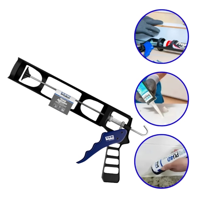 Pistola Aplicadora de Silicone Plástico Alta Performance TEKBOND-598ef0fe-1185-4f54-8a0f-fa98903dad1f