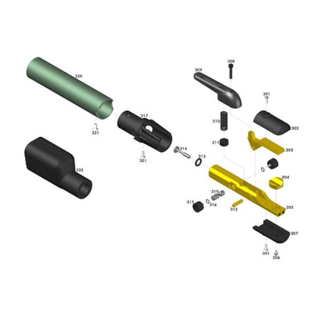 Pistola de Corte 1200A F5 Completa 010068110 CARBOGRAFITE-5e41b9b6-965e-4984-9ffb-200639097f84