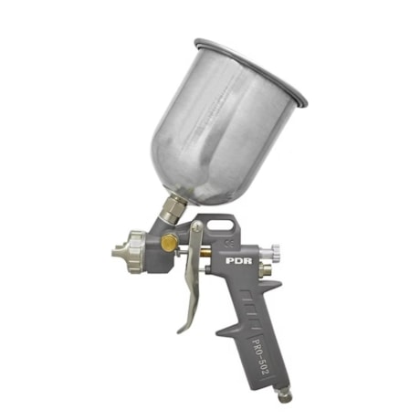 Pistola De Pintura Alta Produção Gravidade 2,5mm Caneca 600ml Alumínio PRO-502 PDR-ba82c7c4-535d-4091-b1a0-d75665b6f915