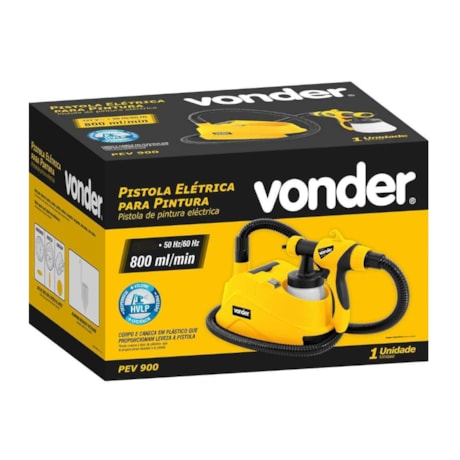 Pistola de Pintura Elétrica PEV900 6220900220 VONDER-54575857-b131-4ab2-a0a0-6b7f7a35e6aa