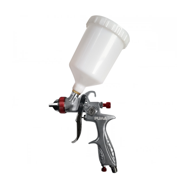 Pistola p/ Pintura 1.3mm Alta Produção Tipo Gravidade HVLP com Caneca AS887P 13 PUMA-28445620-4827-45e5-85d3-85ce982f28cb