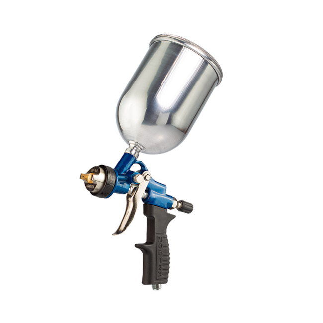 Pistola p/ Pintura Tipo Gravidade 2.5mm Caneca de Alumínio MODELO 12X ARPREX-21d6e14e-f32b-474f-bc3b-bac4d6202767