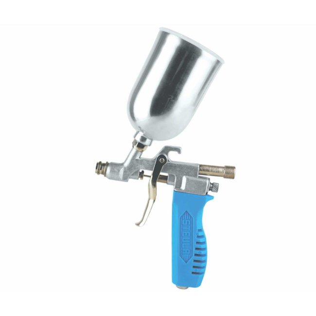Pistola p/ Pintura Tipo Gravidade Ar Direto 0.7mm c/ Caneca 200ml MS 31-200-07 STEULA-571105cf-e880-4a92-8be4-6da0de576623