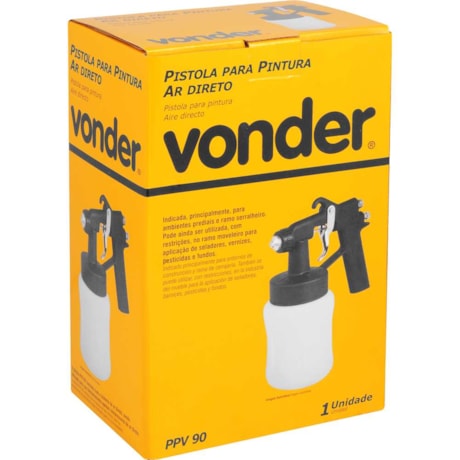 Pistola para Pintura 1.1mm com Caneca Plástica PPV 90 6220900000 VONDER-d1583d8c-1ed1-47a9-a25e-762bffc2477b