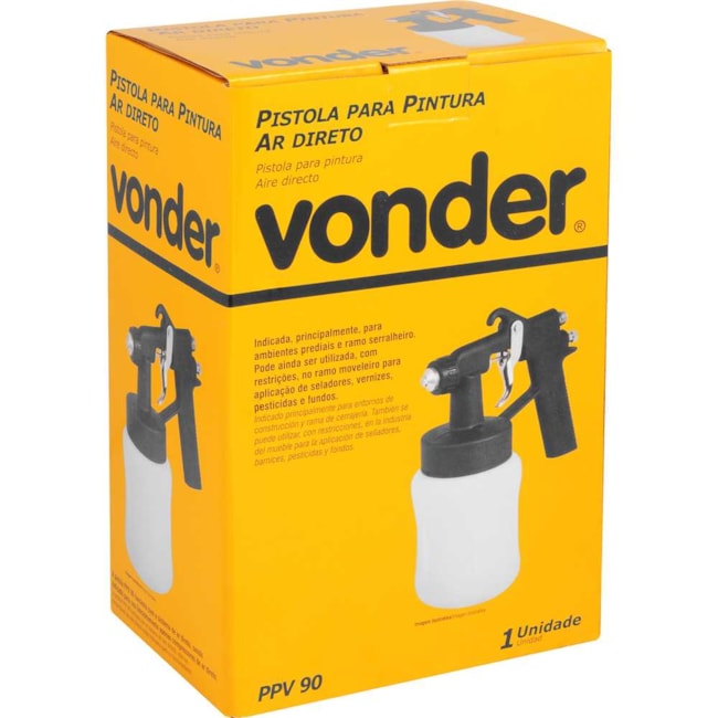 Pistola para Pintura 1.1mm com Caneca Plástica PPV 90 6220900000 VONDER-03c73db5-0a06-4250-a6c1-9f55124d7da2