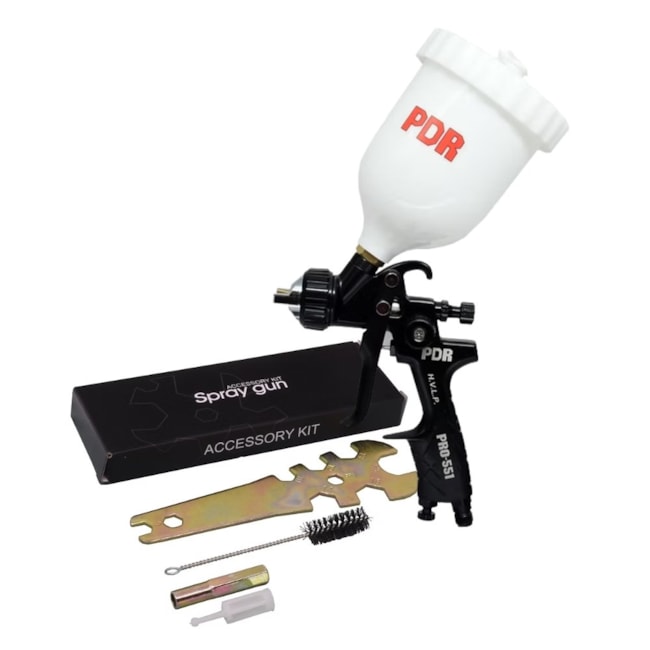 Pistola Para Pintura Alta Produção Gravidade 1.4mm Com Caneca 600ml PRO-551 PDR-fe267c77-14e7-4260-a3d9-4ad3cc39f651