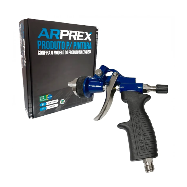 Pistola Pintura Alta Produção Bico 1.8mm sem Caneca MODELO 12X ARPREX-8891e6fb-16ce-4490-87b0-68415df3478d