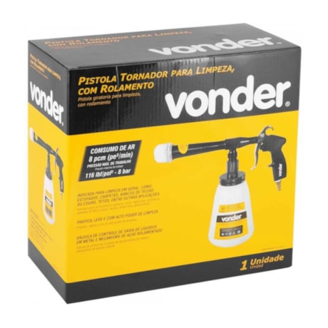 Pistola Tornador Pneumática com Rolamento para Limpeza 6220800000 VONDER-12287736-67cc-476e-b906-c34ac26ec25b