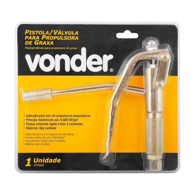 Pistola Válvula Propulsora de Graxa 5120100000 VONDER - Anhanguera