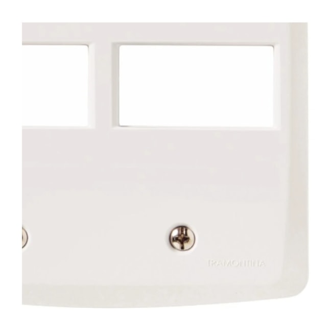 Placa 2 Postos Horizontal 4x4 Tramontina Lux Branca 57105/023 TRAMONTINA ELETRIK-57571015-e8cf-4303-a12a-8e3c9e396d46
