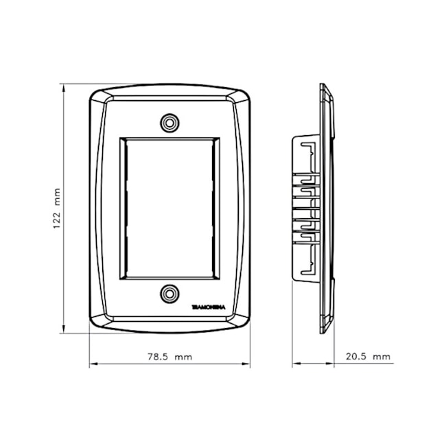 Placa 3 Postos Branco 4x2 57105/007 TRAMONTINA ELETRIK-c9292916-048a-4f7c-b607-0e310a24d454