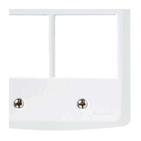 Placa 4 Postos 4x4 Tramontina Lux Branca 57105/026 TRAMONTINA ELETRIK-f1075dec-6d18-48f3-af5f-318243a3442c