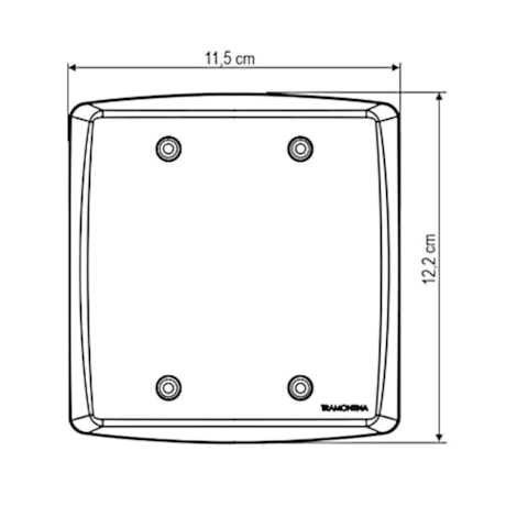 Placa 4 Postos 4x4 Tramontina Lux Branca 57105/026 TRAMONTINA ELETRIK-695f6b76-7d3e-4f42-b002-d5f251568a79